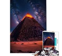 Puzzles for Adults 1000 Pieces Ancient Pyramid Jigsaw for Adults Hands-on Game Perfect Decoration Unique Birthday And Xmas Gifts (Size 50x75cm)