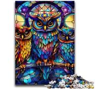 Puzzles for Adults 1000 Pieces Animal Colorful Owl Puzzles for Teenagers,Fun Present & Activity for Home,Toy for Rainy Days (75x50cm)