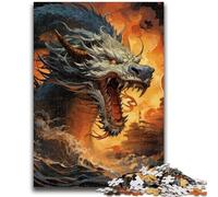 Puzzles for Adults 1000 Pieces Animal Colourful Dragon Puzzles for Teenagers,Stress Reliever Staycation Kill Time Enhance Love between Couples (38x26cm)