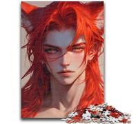 Puzzles for Adults 1000 Pieces Animal Fox Man 1000 Pieces for Teenagers,Stress Reliever Staycation Kill Time Parent-child Interaction (50x75cm)