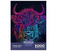 Puzzles for Adults 1000 Pieces Animal Neon Jigsaws for Adults Brain Teaser Game Analysis And Logic Unique Birthday And Xmas Gifts 38x26cm/1000pcs