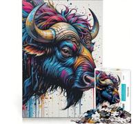 Puzzles for Adults 1000 Pieces Animal Water Buffalo, Hands-on Game, Parent-child Interaction, Unique Gifts for Birthday And Christmas 50x75cm