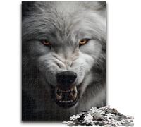 Puzzles for Adults 1000 Pieces Animal Wolf Challenging To Complete But Fun And Humorous Birthday Present, Gifts, Wall Art 26x38cm