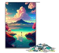 Puzzles for Adults 1000 Pieces Anime Art Landscape Impossible Puzzle Family Game Stress Reliever Difficult Challenge 1000PCS(75x50cm)