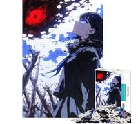 Puzzles for Adults 1000 Pieces Anime Girl Facing Darkness Impossible Game for Educational Game Challenge Toy Gifts Birthday Improve Memory (Size 75x50cm)
