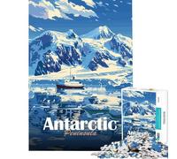 Puzzles for Adults 1000 Pieces Antarctic Peninsula Landscape Teenager Puzzles Brain Teaser Game Precision Cutting Fun at Home Activities, (Size 38x52cm)