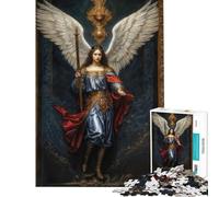 Puzzles for Adults 1000 Pieces Archangel Raphael Brain Intelligence Challenge Addictive Toys Practical Game Difficult Hard Gifts Birthday (size 50x75cm)