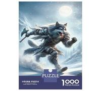 Puzzles for Adults 1000 Pieces Arctic Warrior with Axe Adult Jigsaw Puzzle Hands-on Game Staycation Kill Time Challenging Game Gifts 52x38cm/1000pcs