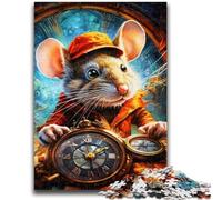 Puzzles for Adults 1000 Pieces Art Animal Mouse 1000 Piece Jigsaw,Challenging Family Activity Games DIY Toy for Home Wall Decor Gifts (38x26cm)