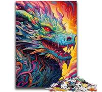 Puzzles for Adults 1000 Pieces Art Flying Dragons Puzzles for Teenagers,Stress Reliever Staycation Kill Time Enhance Love between Couples (50x75cm)