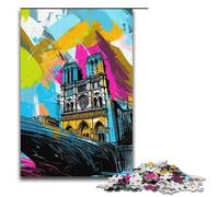 Puzzles for Adults 1000 Pieces Art Notre Dame De Paris Impossible Puzzle Family Game Stress Reliever Difficult Challenge 1000 PCS(38x26cm)