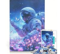 Puzzles for Adults 1000 Pieces Astronaut And Butterflies, Brain Teaser Game, Difficult Hard, Deal As Gifts for The Whole Family 50x75cm