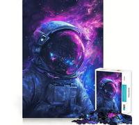 Puzzles for Adults 1000 Pieces Astronaut Galaxy Flawless Fit Art Logic Skill Play Slow Game Play Christmas Calm Gift (38x52cm)