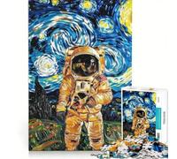 Puzzles for Adults 1000 Pieces Astronaut in Starry Night, Brain Teaser Game, Difficult Hard, Deal As Gifts for The Whole Family 50x75cm