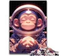 Puzzles for Adults 1000 Pieces Astronaut Monkey for Educational Game Challenge Toy for Is Ideal As A Gift for The Whole Family 50x75cm