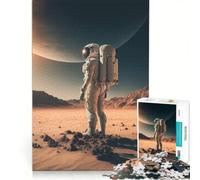 Puzzles for Adults 1000 Pieces Astronaut on New Planet, Brain Teaser Game, Difficult Hard, Deal As Gifts for The Whole Family 50x75cm