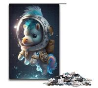 Puzzles for Adults 1000 Pieces Astronaut Space Pony Horse Impossible Puzzle Family Game Stress Reliever Difficult Challenge 75x50cm