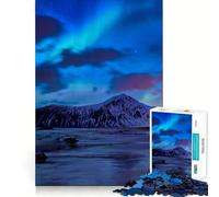 Puzzles for Adults 1000 Pieces Aurora Borealis Iceland Tight Fit Play Logic Fun Toy Easy Play Game Xmas Art Gift (50x75cm)