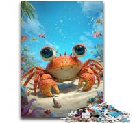 Puzzles for Adults 1000 Pieces Baby Crab Puzzles for Teenagers,Stress Reliever Staycation Kill Time Enhance Love between Couples (50x75cm)