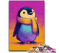 Puzzles for Adults 1000 Pieces Baby Penguin 1000 Piece Puzzle,Educational Games Home Decoration Suitable for Desktop Decoration (26x38cm)