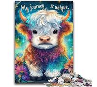 Puzzles for Adults 1000 Pieces Baby Yak for Age 14+ Educational Games For Adults And Teenagers Artwork Gift 50x75cm