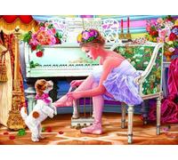 Puzzles For Adults 1000 Pieces - Ballerina And Her Puppy Funny Boxed Puzzles,Challenging And Relaxing Gifts Idea For Puzzle Enthusiasts
