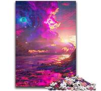 Puzzles for Adults 1000 Pieces Beautiful Alien Planet Puzzles for Teenagers,Stress Reliever Staycation Kill Time Enhance Love between Couples (50x75cm)