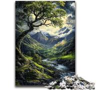 Puzzles for Adults 1000 Pieces Beautiful And True Landscape, Decompressing Intellectual Educational Toy Birthday Present, Gifts 26X38CM