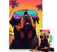 Puzzles for Adults 1000 Pieces Beautiful Dog Fine Cut Design Mind Training Fun Slow Time Fun Birthday Art Play (38x52cm)