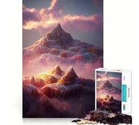 Puzzles for Adults 1000 Pieces Beautiful Fantasy Landscap Fine Cut Design Mind Training Fun Slow Time Fun Birthday Art Play (38x26cm)