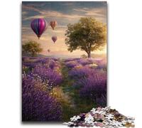 Puzzles for Adults 1000 Pieces Beautiful Field of Lavender 1000 Pieces for Teenagers,Brain Intelligence Challenge Addictive Toys for Home Decoration (38x26cm)