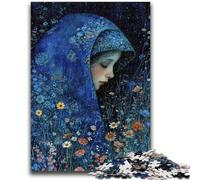 Puzzles for Adults 1000 Pieces Beautiful Girl with Flowers Help The Brain Exercise Addictive Toys to Cultivate Patience Parent-child Interaction 50x75cm