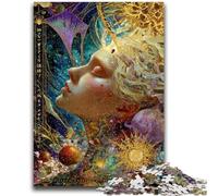 Puzzles for Adults 1000 Pieces Beautiful Golden Girl Help The Brain Exercise Addictive Toys to Cultivate Patience Parent-child Interaction 26x38cm