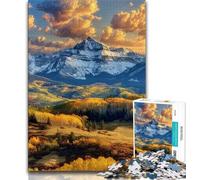 Puzzles for Adults 1000 Pieces Beautiful Mountain River Adult Jigsaw,Staycation Kill Time with Fully Interlocking Randomly Shaped Pieces (size 75x50cm)