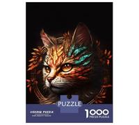 Puzzles for Adults 1000 Pieces Beautiful Realistic Cat Jigsaws for Adults Brain Teaser Game Analysis And Logic Unique Birthday And Xmas Gifts 52x38cm/1000pcs