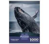 Puzzles for Adults 1000 Pieces Beautiful Whale Puzzles for Adults Brain Teaser Game Home Decoration Fun Activities at Home 38x26cm/1000pcs