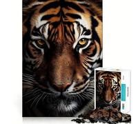Puzzles for Adults 1000 Pieces Bengal Tiger Majesty Fine Cut Design Mind Training Fun Slow Time Fun Birthday Art Play (50x75cm)