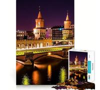 Puzzles for Adults 1000 Pieces Berlin City Fine Cut Design Mind Training Fun Slow Time Fun Birthday Art Play (50x75cm)