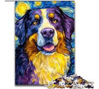 Puzzles for Adults 1000 Pieces Bernese Mountain Dog, Family Game Stress Reliever Difficult Challenge A Work of Art for Ages 14+ (Size 50x75cm)
