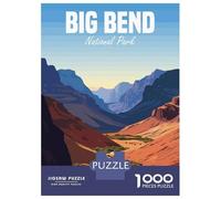 Puzzles for Adults 1000 Pieces Big Bend National Park Jigsaws for Adults Brain Teaser Game Pattern Assembly Challenging Game Gifts 52x38cm/1000pcs