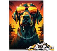 puzzles for adults 1000 pieces Big dog wearing sunglasses DIY Puzzle Toys 26x38cm Artists Collection Fine Art for ages 14+