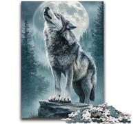 Puzzles for Adults 1000 Pieces Black And White Wolf for Educational Game Challenge Toy for Is Ideal As A Gift for The Whole Family 38x26cm