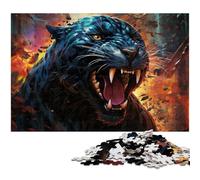 Puzzles for Adults 1000 Pieces Black_Panther_Animal Precision Cut Jigsaw Puzzle Is Ideal As Gifts for The Whole Family 1000 PCS(75x50cm)