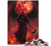 Puzzles for Adults 1000 Pieces Blood Moon Reaper 1000 Piece Puzzle,Educational Games Home Decoration Suitable for Desktop Decoration (50x75cm)