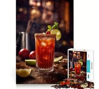 Puzzles for Adults 1000 Pieces Bloody Mary Fine Cut Art, Smart Challenge Fun, Quiet Time Game, Birthday Hobby Gift (50x75cm)