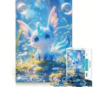 Puzzles for Adults 1000 Pieces Blue Creature A Magical Forest Fine Cut Art, Smart Challenge Fun, Quiet Time Game, Birthday Hobby Gift (50x75cm)