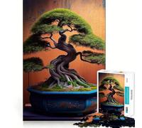 Puzzles for Adults 1000 Pieces Bonsai in A Clay Pot Fine Cut Art, Smart Challenge Fun, Quiet Time Game, Birthday Hobby Gift (38x52cm)