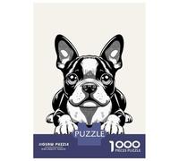 Puzzles for Adults 1000 Pieces Boston Terrier Jigsaw for Adults Brain Teaser Game Analysis And Logic Fun Activities at Home 70x50cm/1000pcs