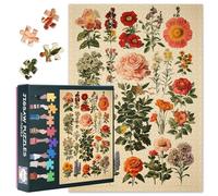Puzzles for Adults 1000 Pieces - Botanical Wonderland with Vibrant Floral Diversity, Flower Art Puzzle for Adults, 27.5x19.7 in Jigsaw Puzzle