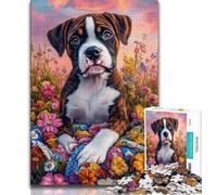 Puzzles for Adults 1000 Pieces Boxer Dog Adult Jigsaw,Educational Games Wall Decoration Unique Birthday And Xmas Gifts 26x38cm